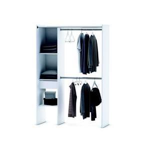 Dressing extensible - 112 - 148 x 50 x H 187 - Blanc