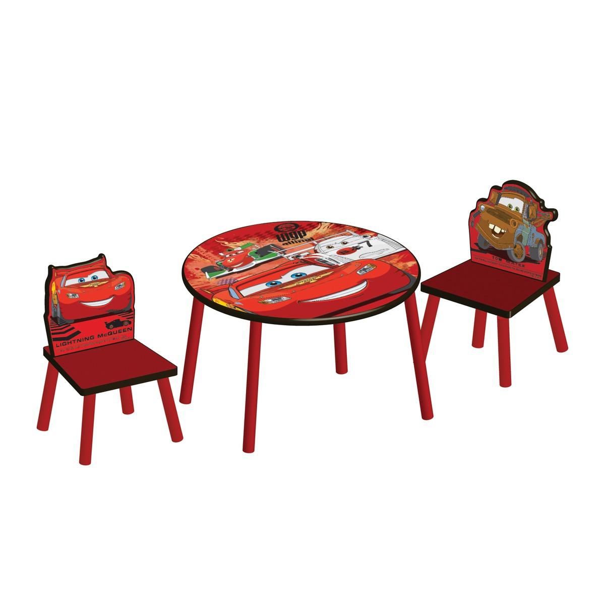 TABLE RONDE+2 CHAISES CARS