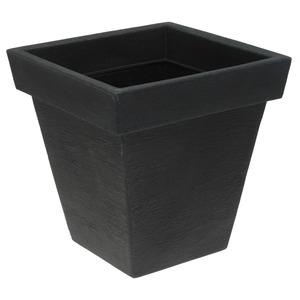 Pot carré - 40 x 40 x H 40 cm - Gris anthracite