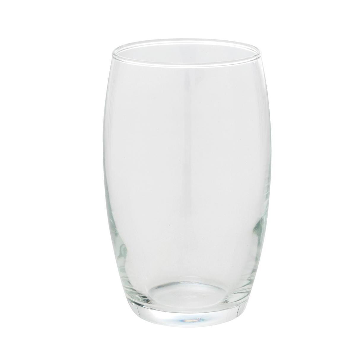 12 verres - Verre - 3 tailles assorties - Transparent