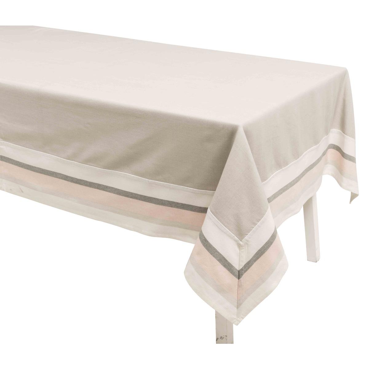 Nappe rectangulaire en coton - 150 x 250 cm - Différents coloris