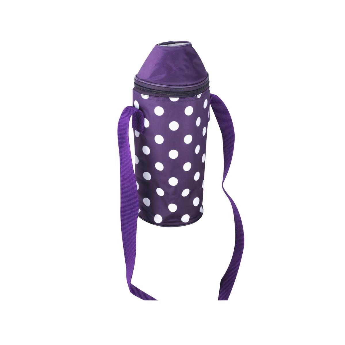 Porte-bouteille isotherme 1,5 L - Diamètre 11,5 x H 31 cm - Violet