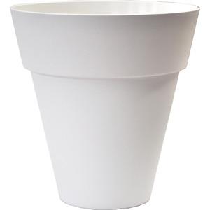 Pot rond - Diamètre 35 x H 36,4 cm - Blanc
