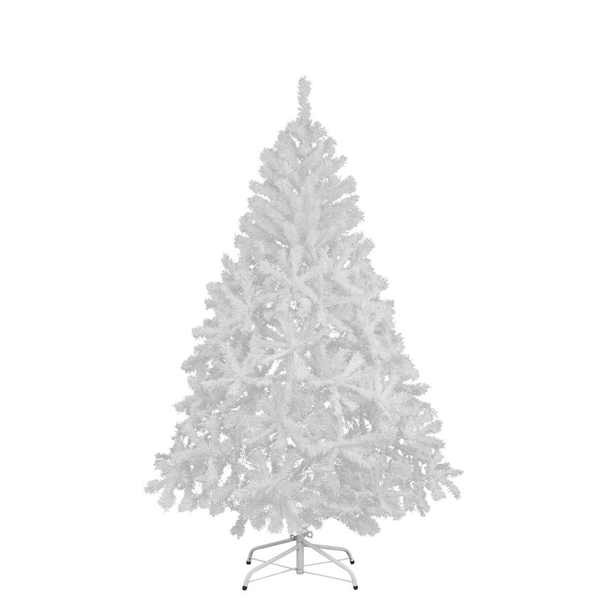 Sapin de Noël danois - Plastique - Ø 115 x H 180 cm - Blanc