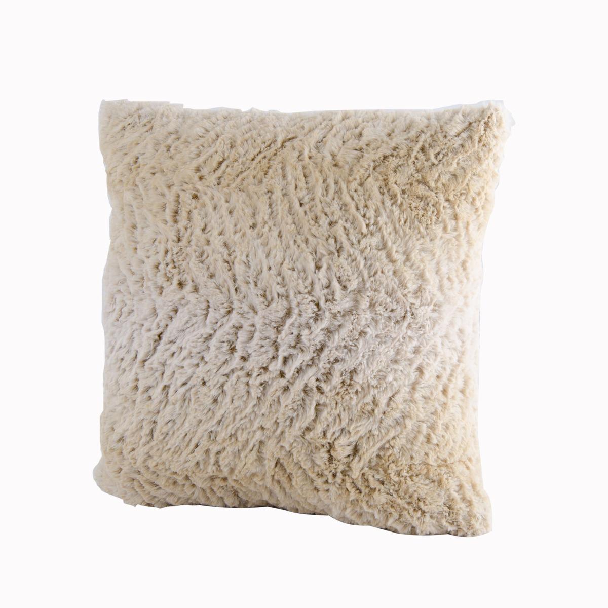 Coussin ultra doux - 40 x 40 cm - Beige taupe