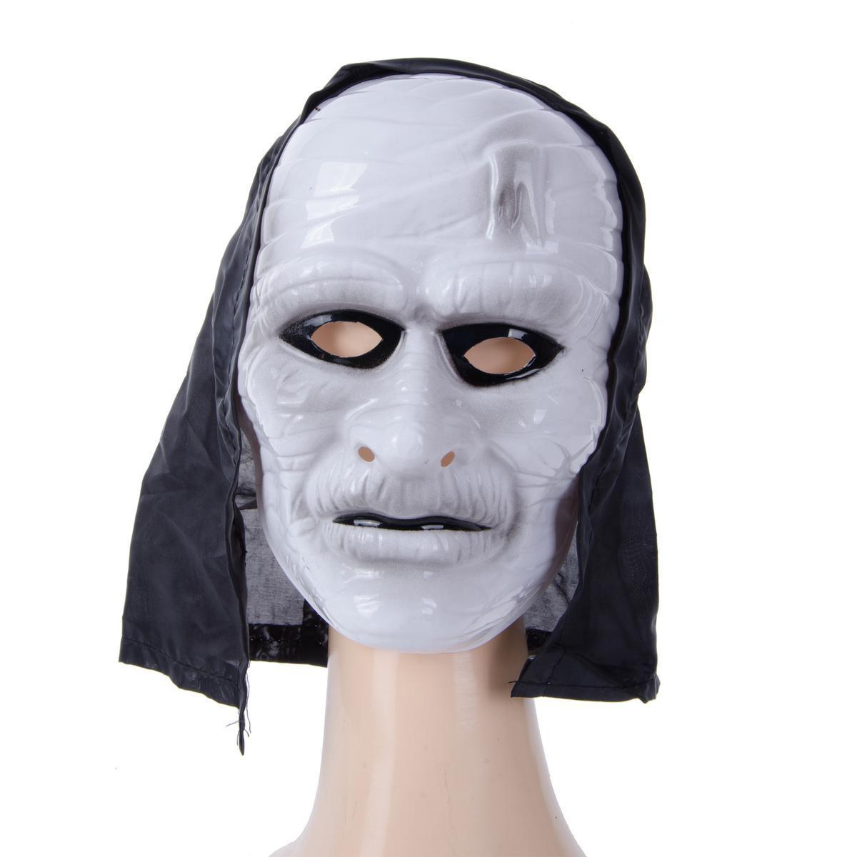 Masque cagoule - PVC - 25 x 19 cm - Noir et blanc
