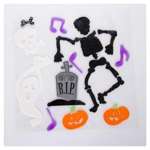 Stickers gel halloween - 30 x 30 cm - Différents modèles
