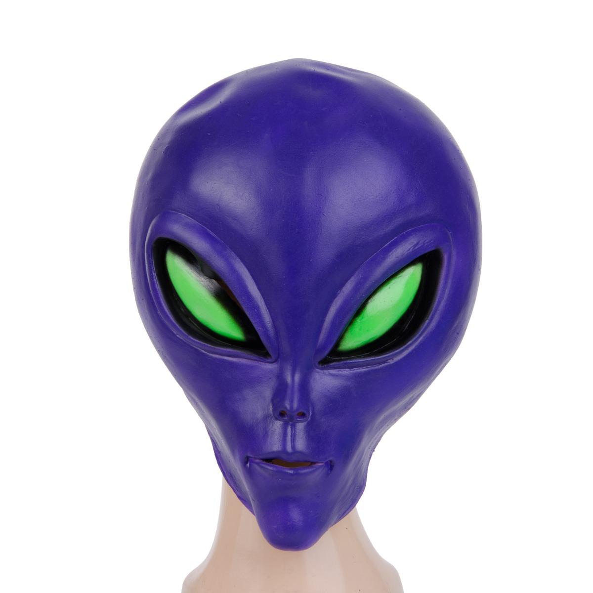Masque alien - 35 x 25 x 25 cm - Mauve violet