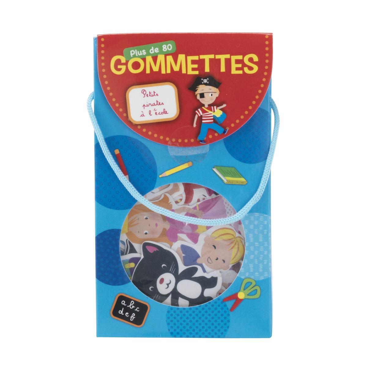 Gommettes 80 pièces modèle pirate - Multicolore