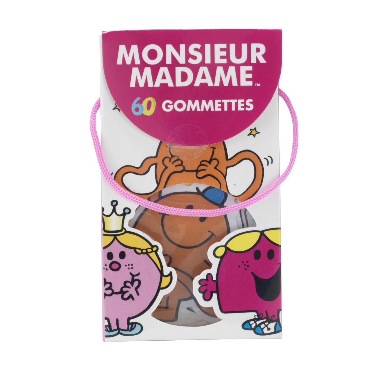 Gommettes 60 pièces Monsieur/Madame - Multicolore