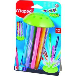 Feutres jungle Maped x12 avec support - Multicolore