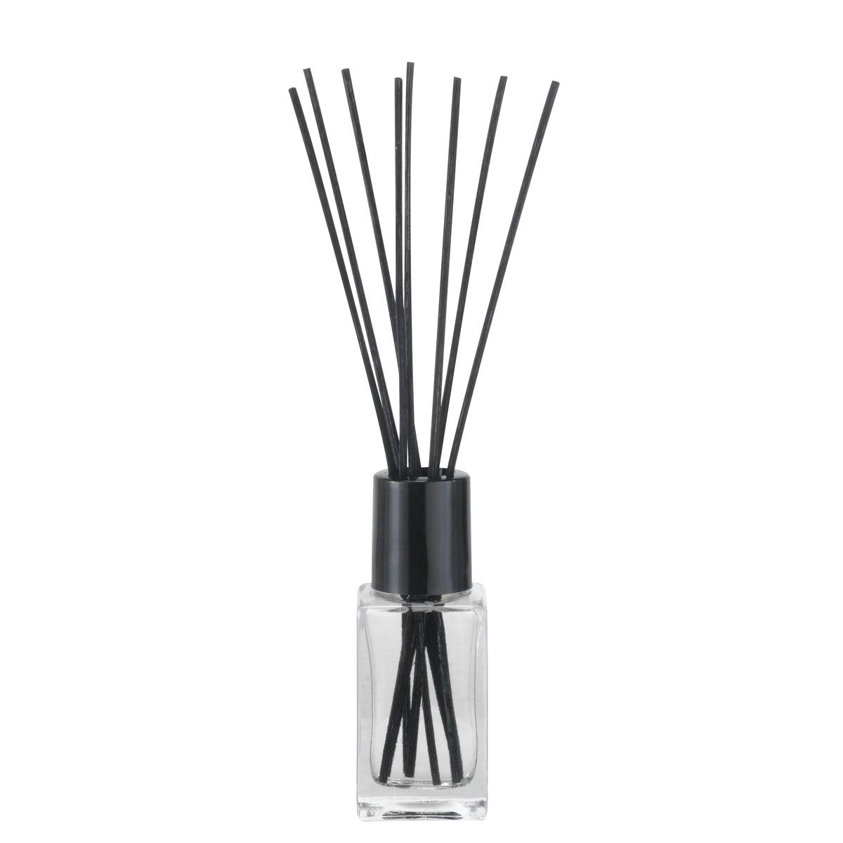 Arbre parfumeur 75 ml avec 8 bâtonnets - 4,6 x 5,4 cm - Noir