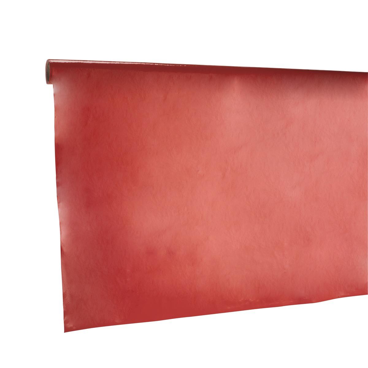 Toile cirée unie - Largeur 140 cm - Rouge