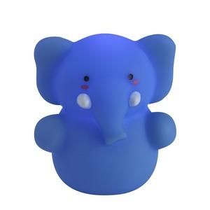 Veilleuse Éléphant Led - H 8 cm - Bleu