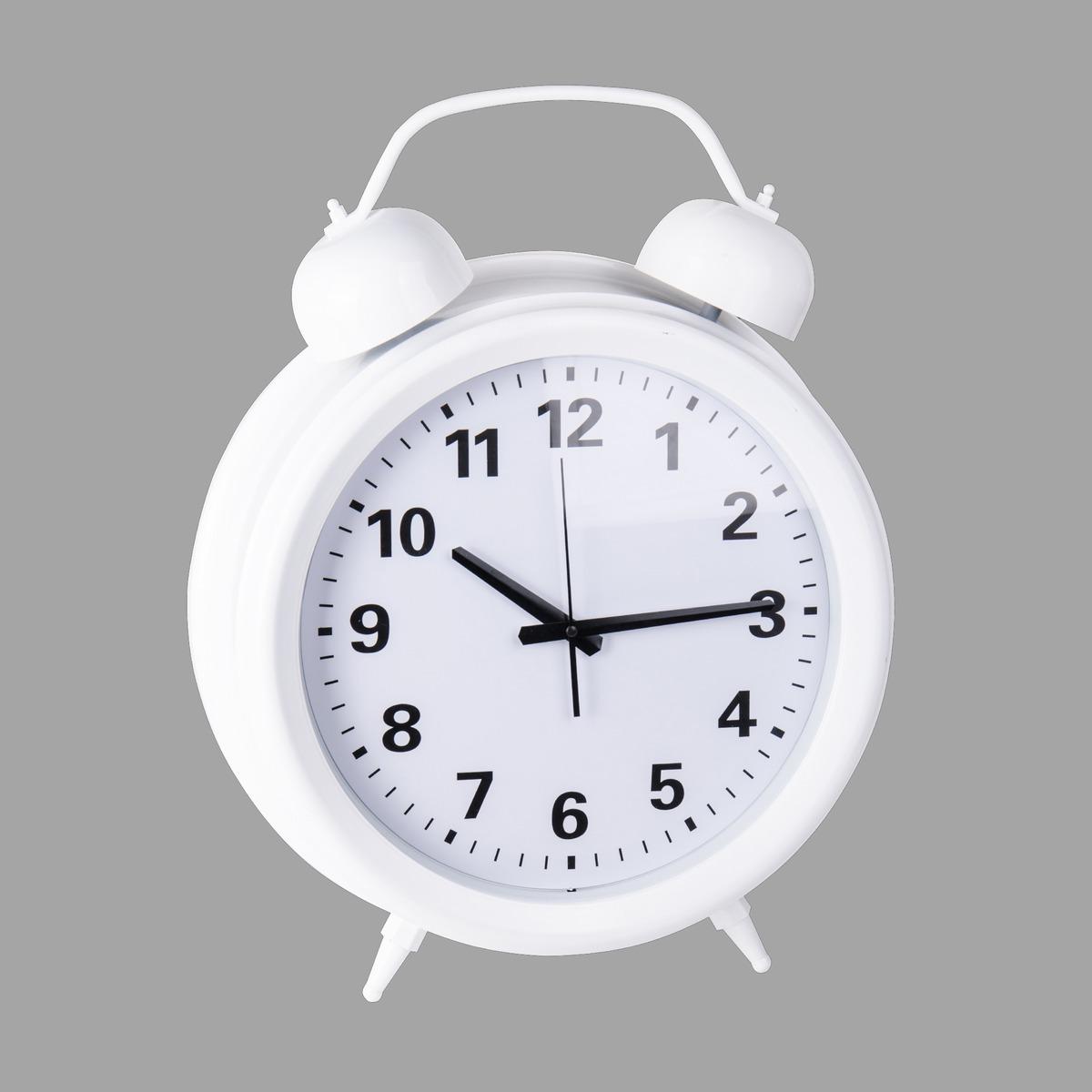 Horloge XXL - 45 x 15 x H 56 cm - Blanc