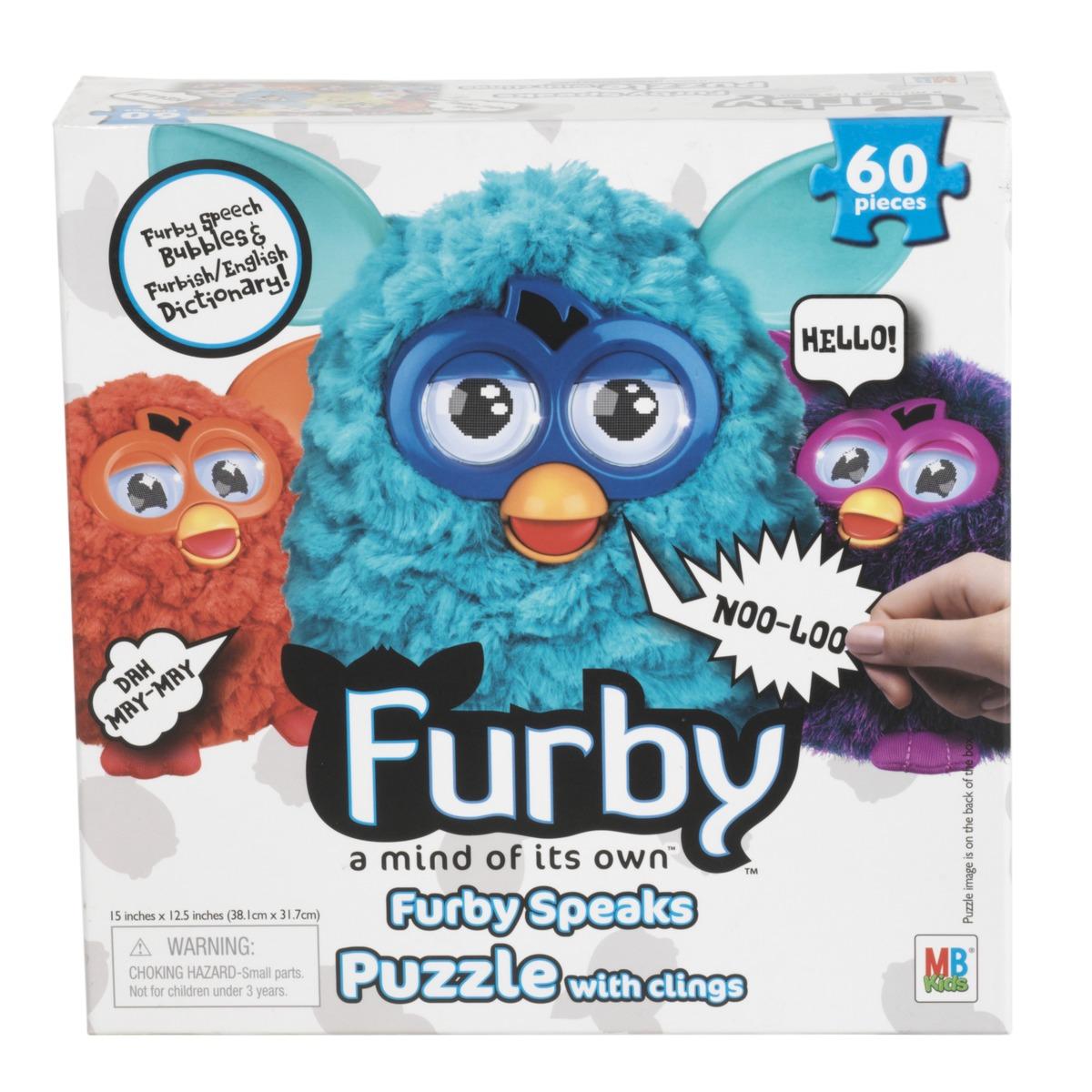 Boîte Puzzle Furby 60 pièces - 38,1 x 28,5 cm - Multicolore