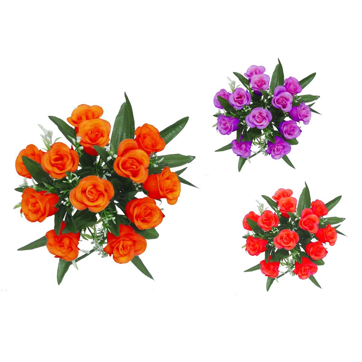 Bouquet boutons de roses - Hauteur 25 cm - Différents modèles