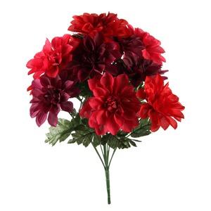 Bouquet 12 dahlias artificiels - Hauteur 43 cm - Différents modèles