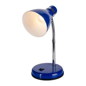 Lampe de bureau orientable - 14 x H 35 cm - Gris, Bleu