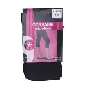 Lot de 2 corsaires en microfibre - Taille 1 à 4 - Noir