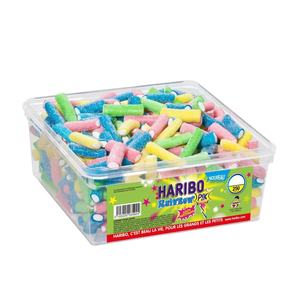 Boîte rainbow pik - 250 pièces - HARIBO