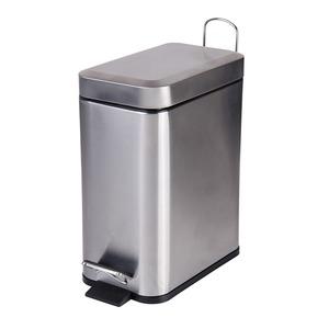 Poubelle acier petit format - 5 L - Gris inox