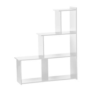 Étagère forme escalier - 100 x 28 x H 120 cm - Blanc