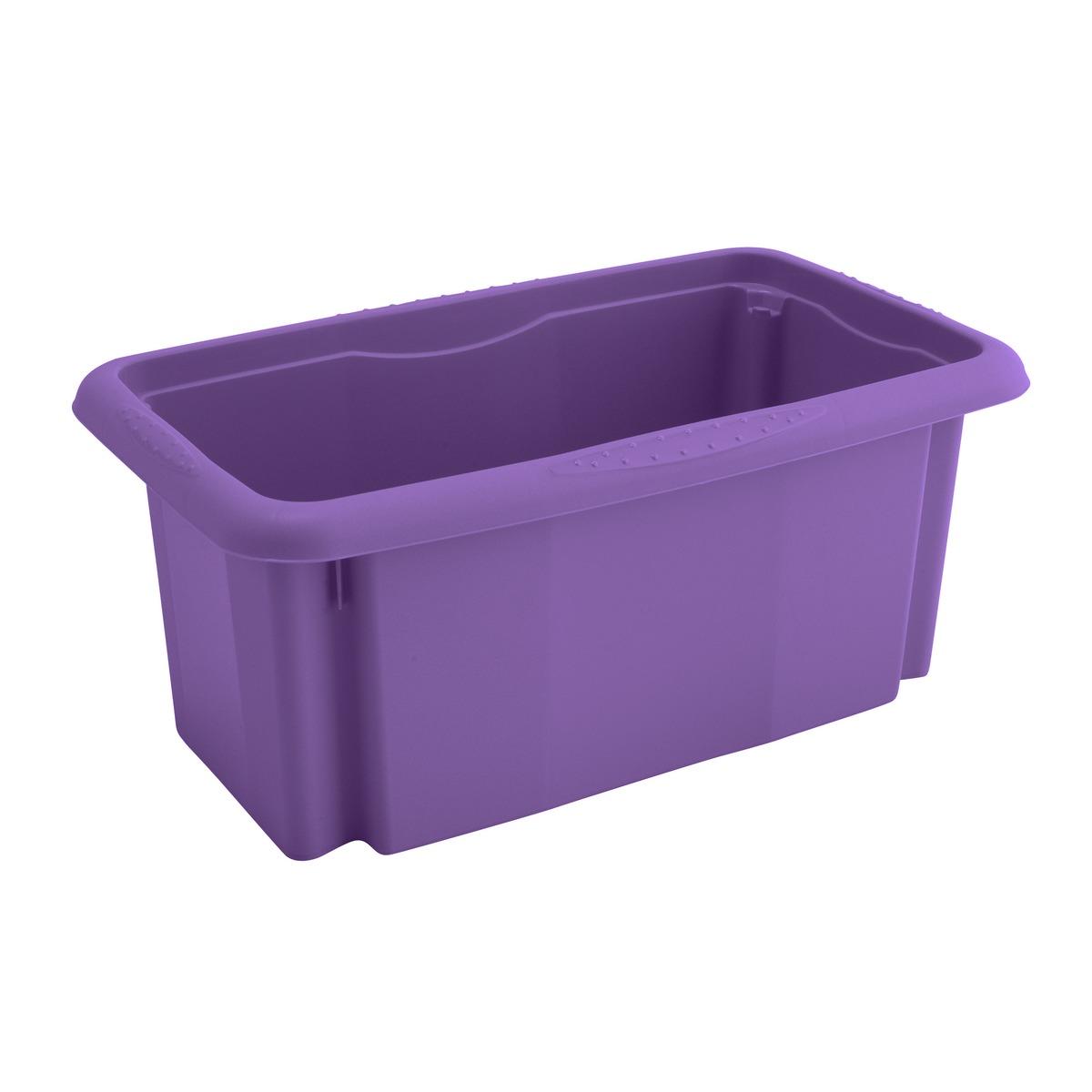 Box de rangement empilable 7 L - 35 x 20 x H 15 cm - Différents coloris