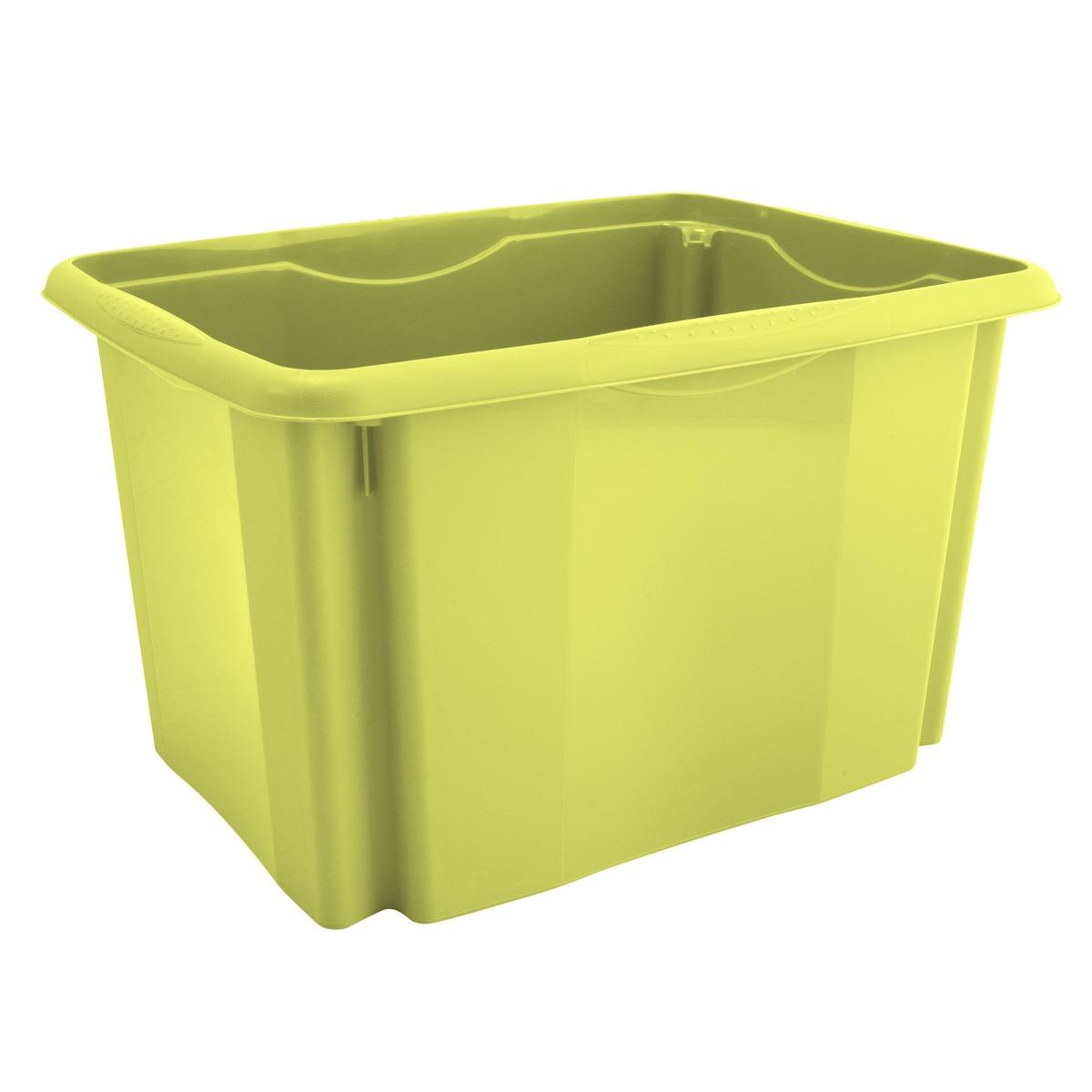 Box de rangement empilable 30 L - 44 x 34 x H 27 cm - Différents coloris