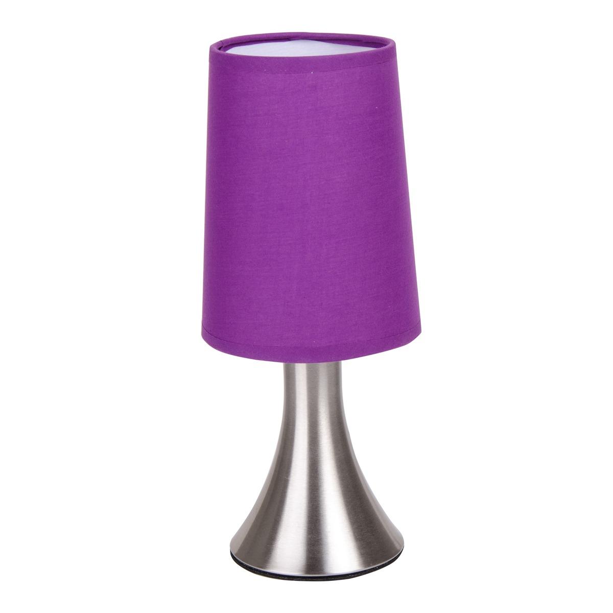 Lampe Touch - 12 x H 22 cm - Violet