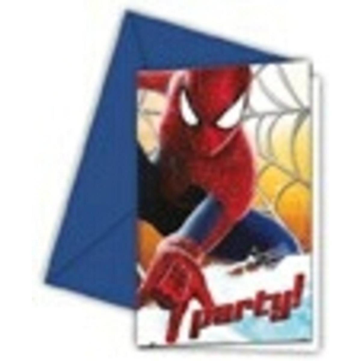 Cartes d'invitation/enveloppes x 6 The Amazing Spider-man 2