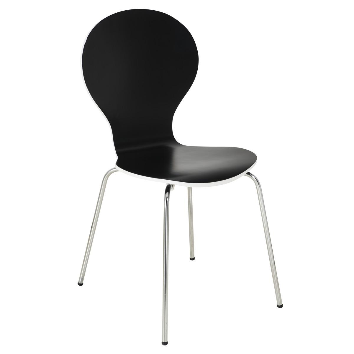 Chaise bonbon - 55 x 46 x H 87 cm - Noir