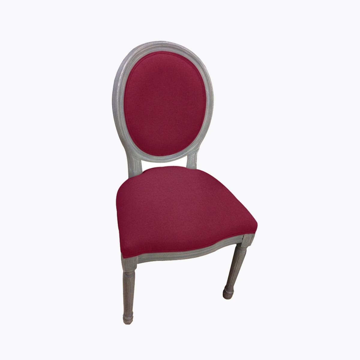 Chaise Sixtine - 50 x 56 x H 96 cm - Rouge
