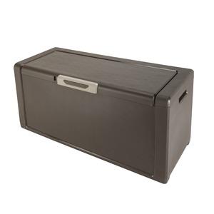 Malle de rangement - 300 L - 118 x 49 x 55 cm - Marron chocolat