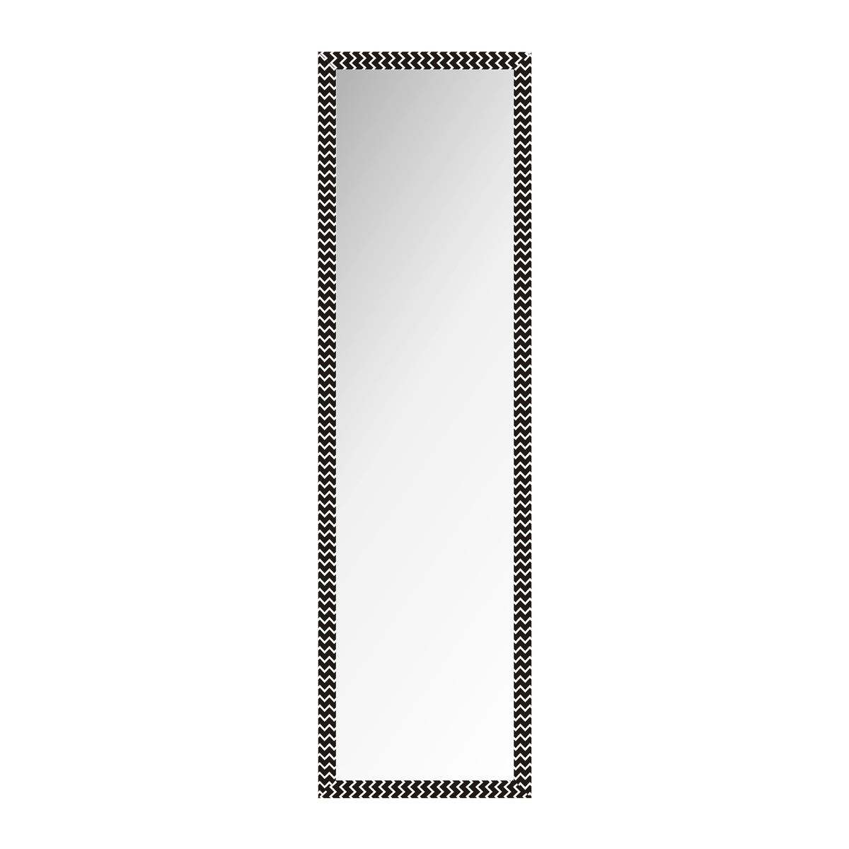 Miroir de porte style graphique - 35 x H 125 cm - Différents coloris