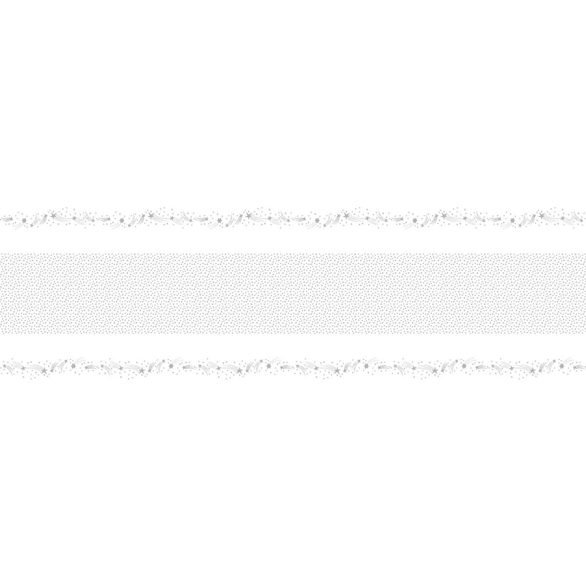 Nappe en rouleau - 1,18 x 6 m - Blanc, Gris argent