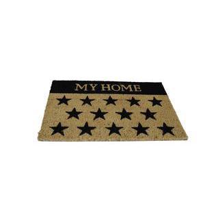 Tapis en coco - 40 x 60 cm - Beige, Noir