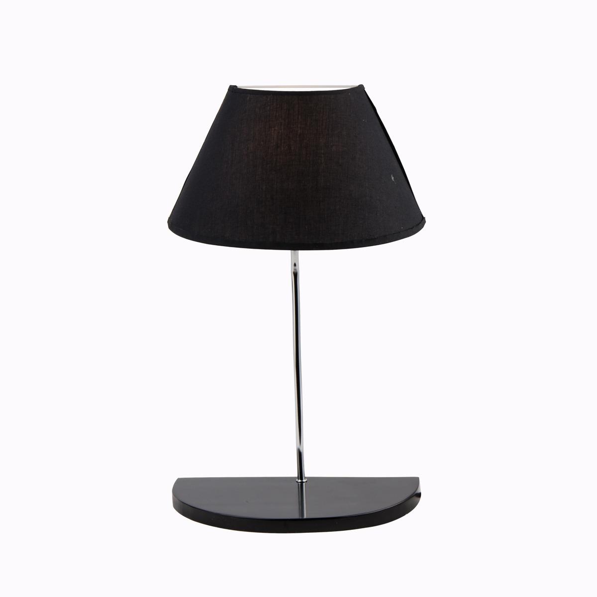 Lampe design avec tablette - 30 x 18 x H 48 cm - Noir