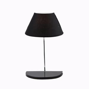 Lampe design avec tablette - 30 x 18 x H 48 cm - Noir