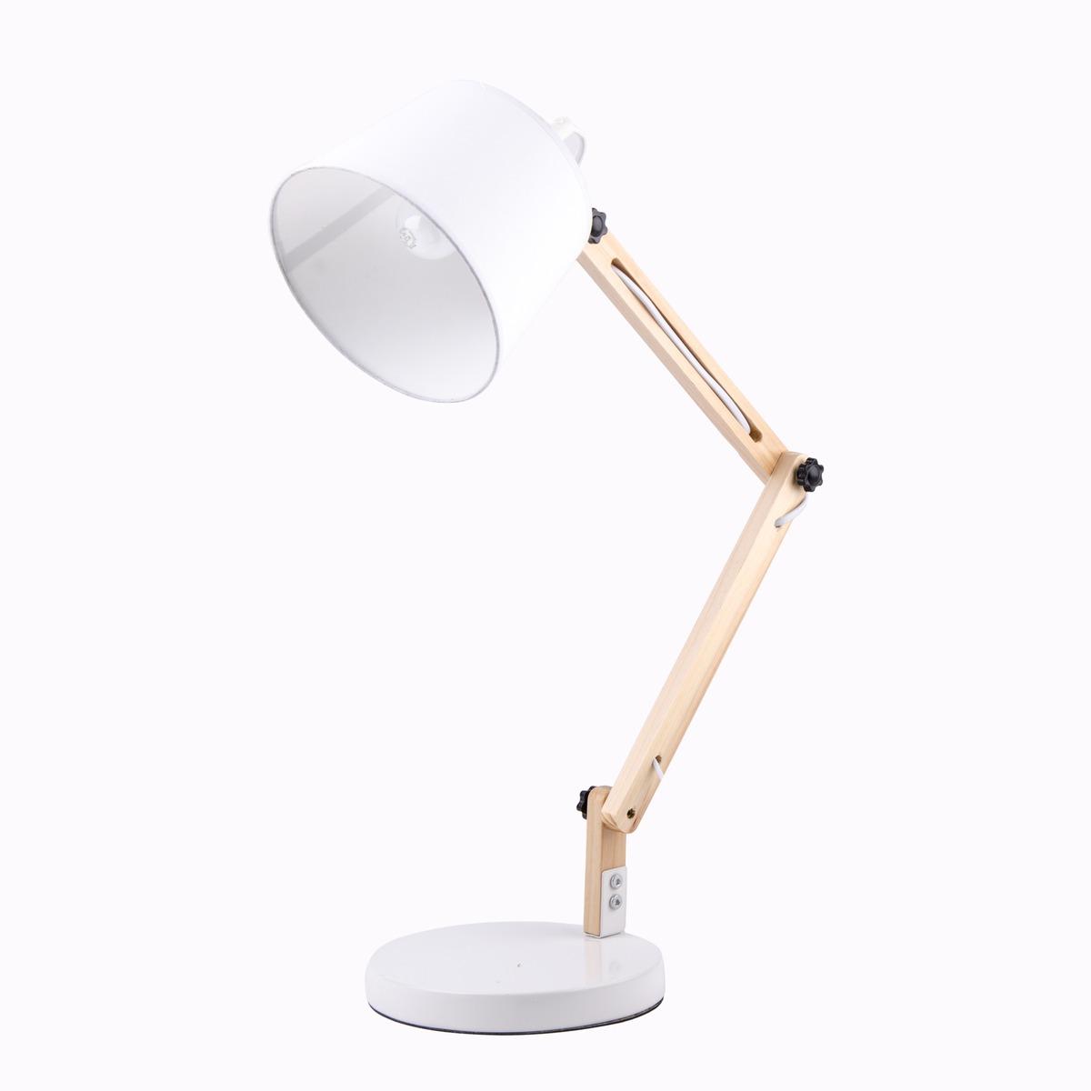 Lampe de bureau design - 40 x 20 x H 60 cm - Blanc