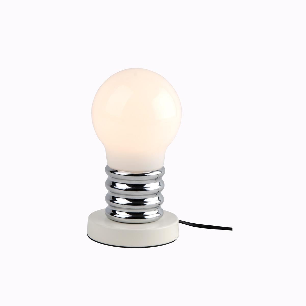 Lampe à poser forme ampoule - 15 x H 26 cm - Différents coloris
