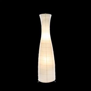 Lampadaire en papier forme bouteille - 33 x 33 x H 120 cm - Blanc