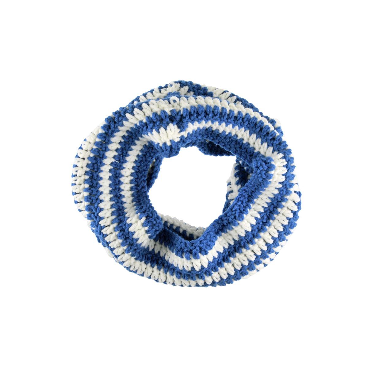 Kit tricote ton snood - 50 g - Blanc, Bleu