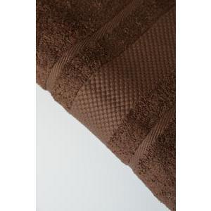 Serviette invité 100% coton peigné 30 x 50 cm - marron chocolat