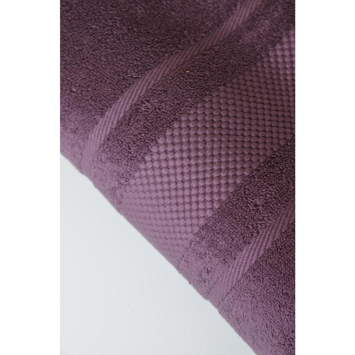 Serviette invité 100% coton peigné 30 x 50 cm - violet