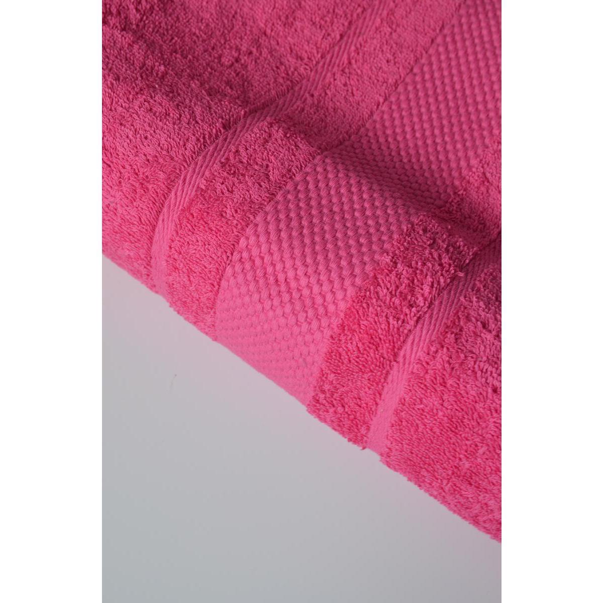 Serviette invité - 100% coton 450gr/m2 - 30 x 50 cm - Rose fuchsia