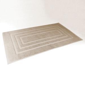 Tapis de bain 100% coton peigné 50 x 70 cm - beige taupe