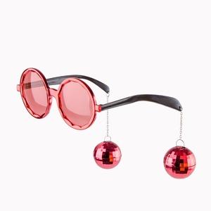 Paire de lunettes à boule disco - 16 x 6,6 x 13,3 cm - Différents coloris