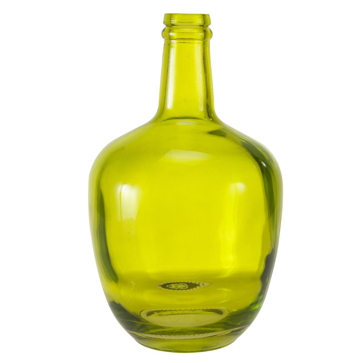 Vase en forme de jarre - 15 x 15 x H 25 cm - Vert