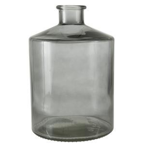 Vase en forme de jarre - 17 x 17 x H 26,5 cm - Gris fumé